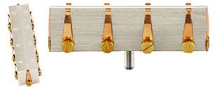 EM-Tec S-Clip Probenhalter mit 10x S-Clip, 90° auf 50 x 10 x 14 mm, ZEISS Stiftprobenteller